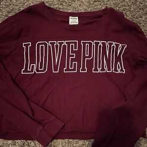 Vs PINK Cropped Long Sleeve